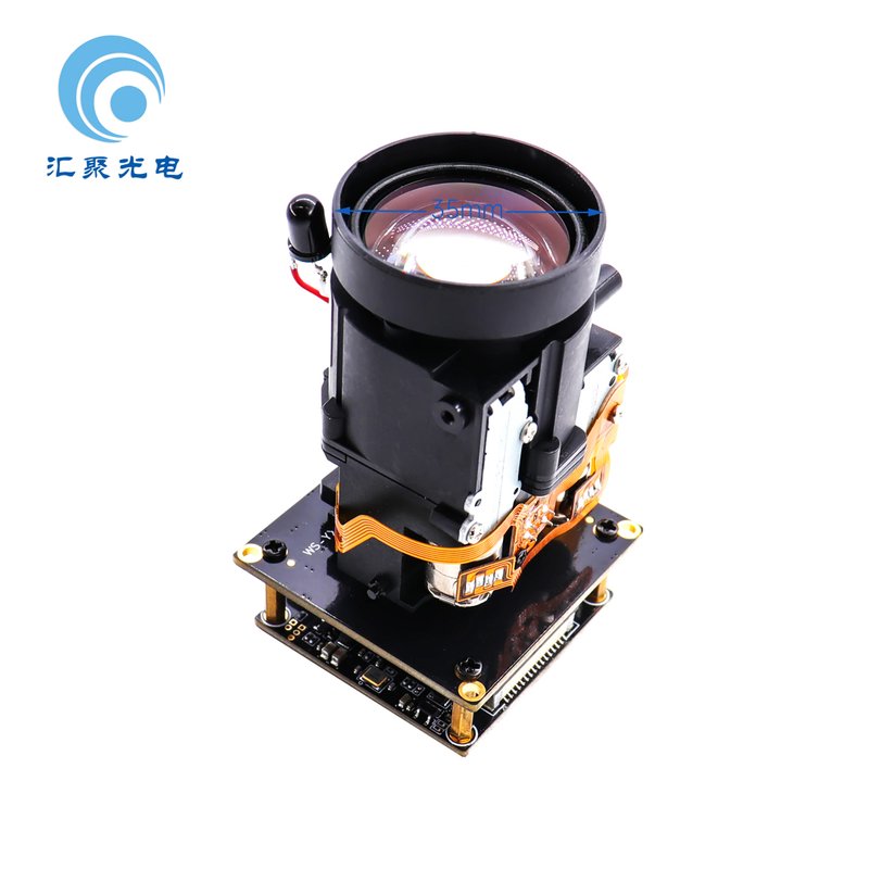 Optical zoom USB camera module with motorized lens