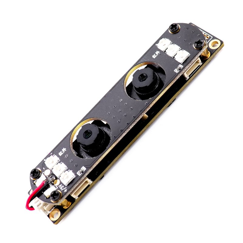 Binocular stereo vision USB camera module with dual lenses